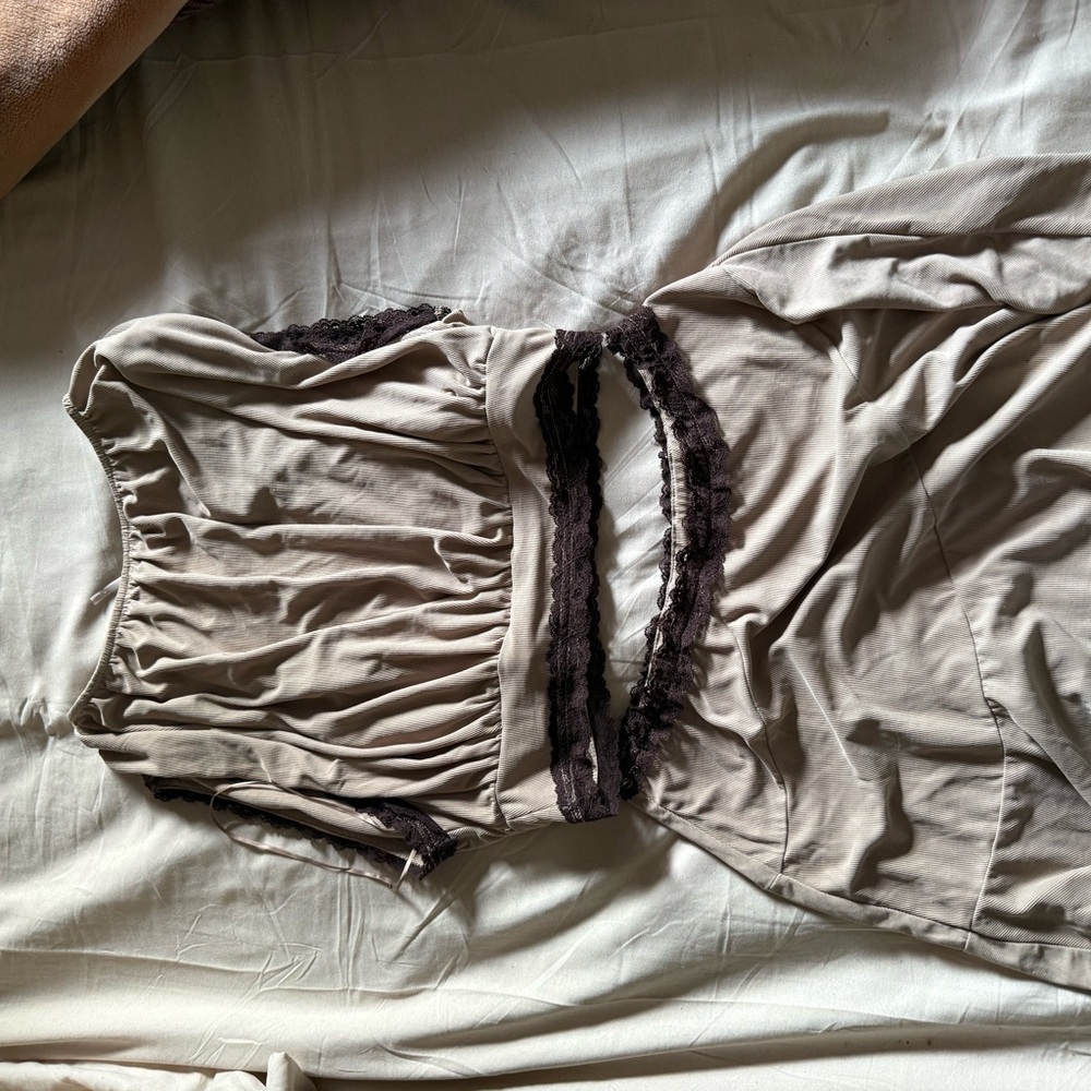 Free people summer mini skirt set top & bottom new without tags